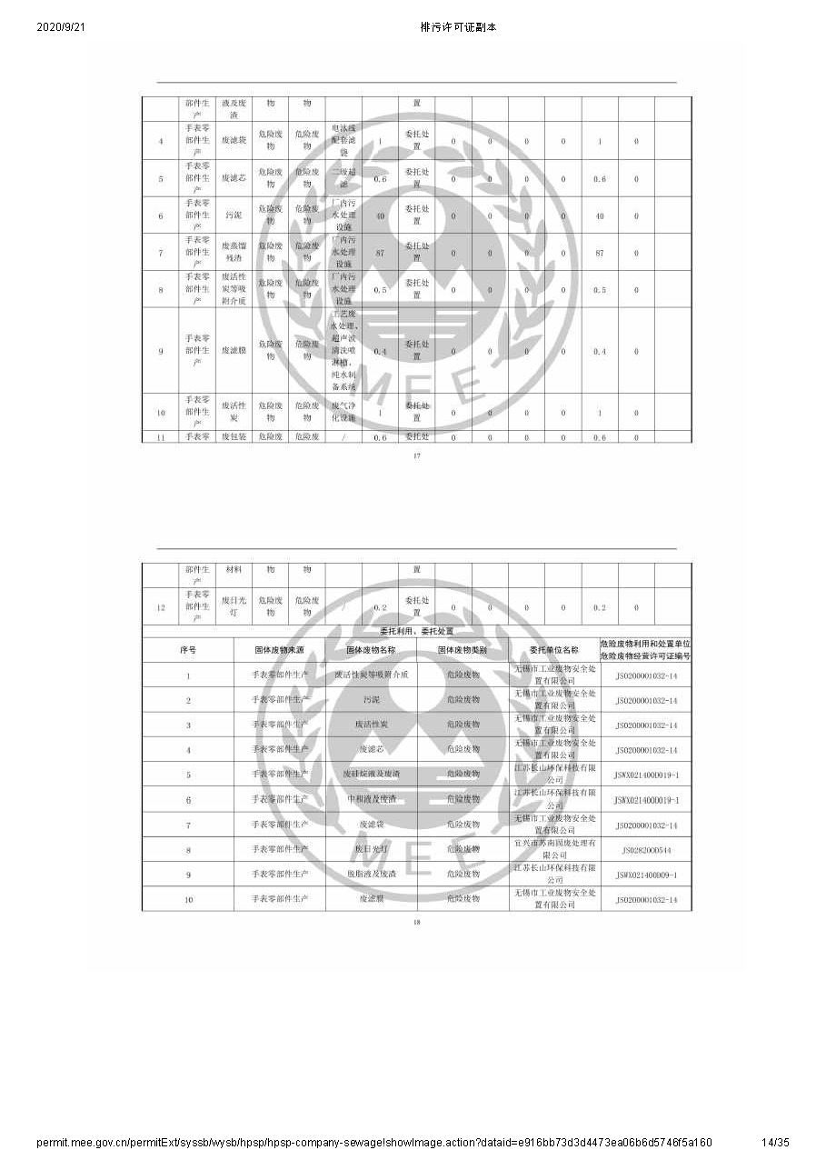 排污許可公示